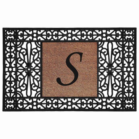 Monogram Door Mat, Coir, Black, Natural, 30 in W x 48 in L